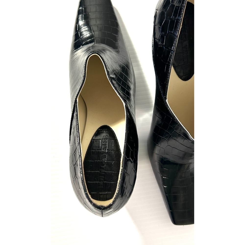 Bottega Veneta Black Lewis Leather Heels Pumps 39.5 $1,550 Gorgeous! NEW - Picture 12 of 16